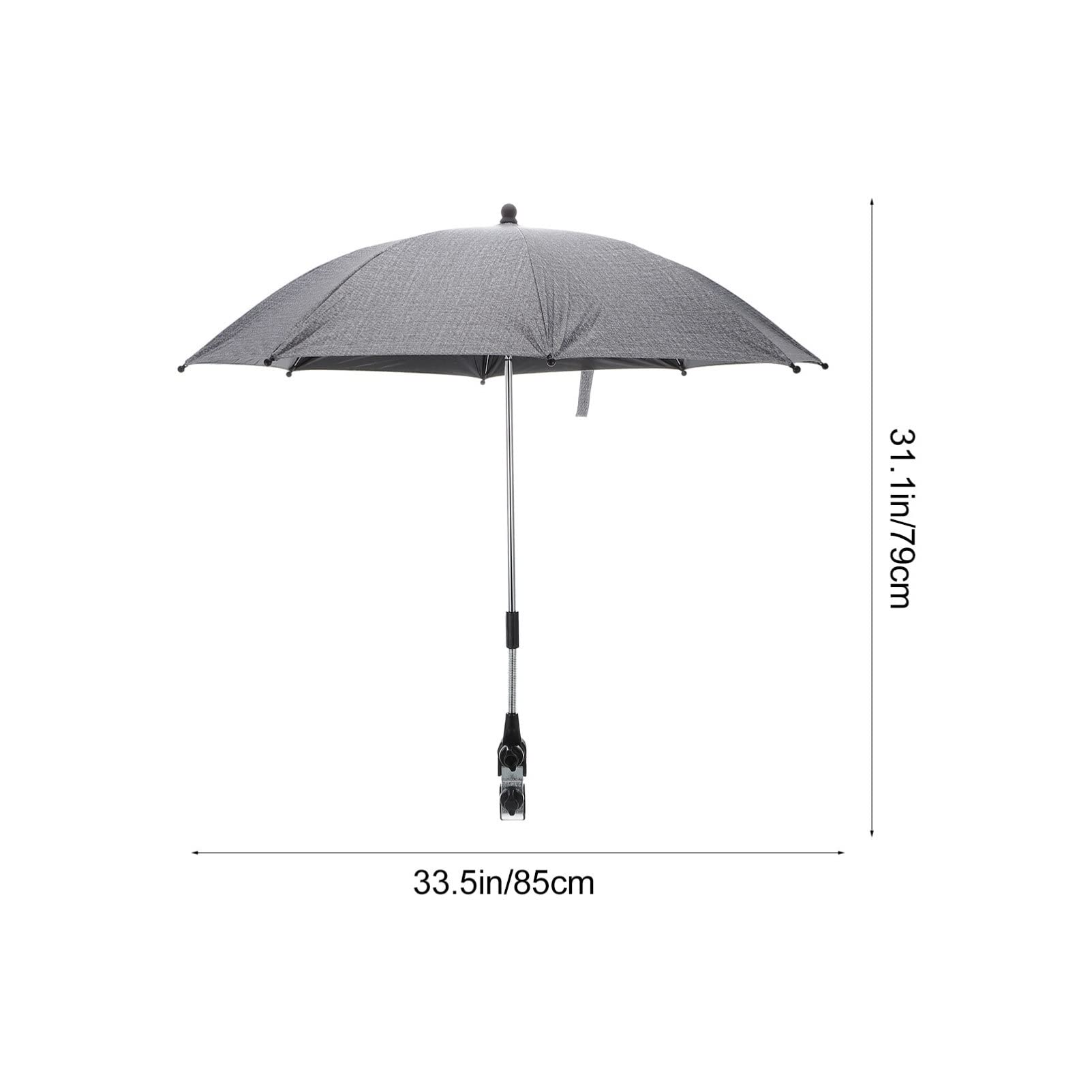 HEMOTON Buggy Parasol Sun Protection Cover Fit for Prams Easy to Install for Hot Summer Days
