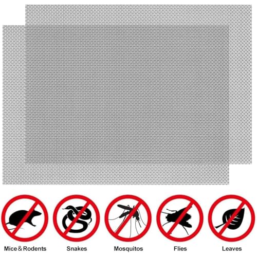 Edelstahl-Gewebe 20 Maschen, Hochdichtes Lüftungsschutzgitter, Korrosionsbeständig Nagetier- und Insektensicheres Gitter für Luftschächte und Garteneinzäunungen