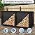 OutdoorLines Outdoor Firewood Rack Cover, Waterproof Wood Rack Covers, Firewood Log Storage Covering for Patio Logs Holder, 8FT Wood Holder Cover, Black, 420D Oxford Fabric (Only Cover, No Rack)