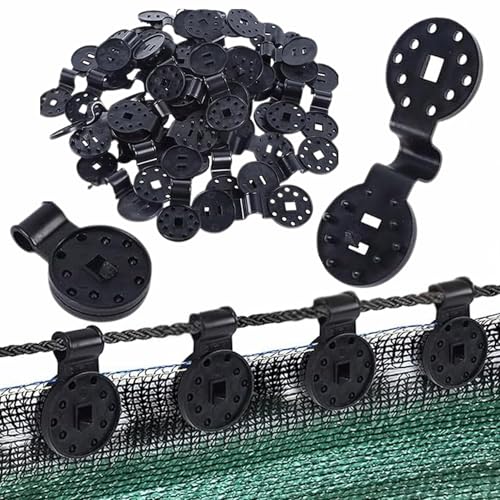 50?Pack Extra Large, Thickened Heavy?Duty Shade Cloth Clips – Reusable Sun Shade Net & Anti?Bird Netting Clamps, Lock?Grip Tarp Clips for Garden, Patio Awnings & Greenhouse Fabric
