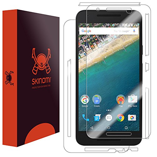 Skinomi TechSkin   Protector de Pantalla para Google Nexus 5X   cara delantera y trasera