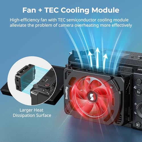 SMALLRIG TEC Camera Cooling Fan for Sony Mirrorless Camera External Camera Cooling System with TEC Cooling Module for Sony ZV-E1/ZV-E10 II/ZV-E10/A7 IV/A7C/A7C II/A6700/FX3/FX30-5152 - Image 2