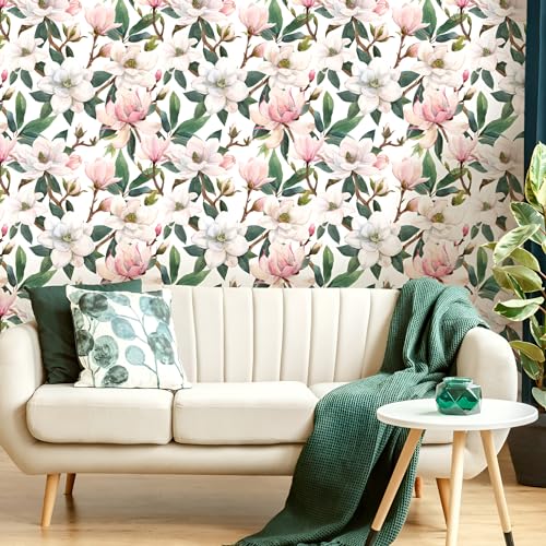 Papier peint floral vintage autocollant pour masquer les défauts - 4