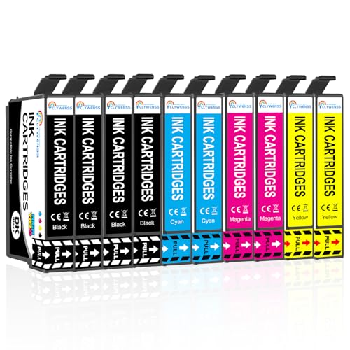 Clywenss 10-Pack Compatible 405XL Ink Cartridges Replacement for Epson 405 XL Multipack for WorkForce Pro WF-4820 WF-3820 WF-7310 WF-7830 WF-7835 WF-7840 WF-4830 WF4820 WF3820 WF7830 WF7840 Printer