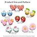 Clip On Earrings Colorful Cute Pretend Princess Play Earrings for Party Favor Prom Gift Set,Pack of 7 Pairs