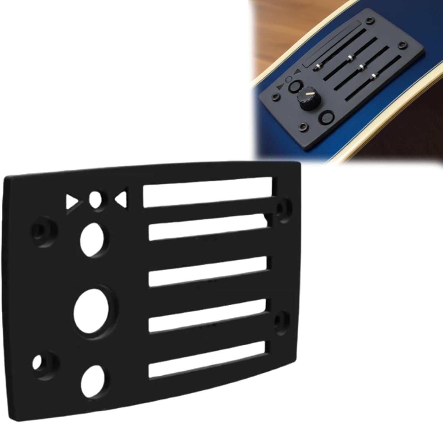 Replacement Preamp Faceplate for Ibanez SST Acoustic Bass, for Fishman Preamp Front Panel, Guitar Preamp Control Plate Cover