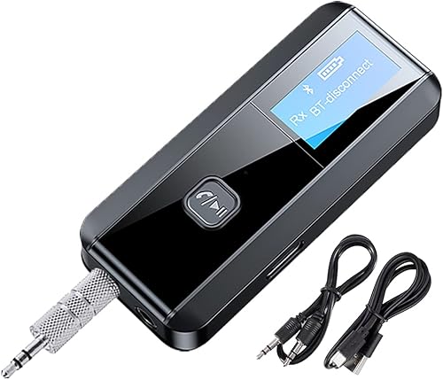 Receptor de transmisor Bluetooth 2 en 1, adaptador Bluetooth de reducción de ruido para automóvil, adaptador Bluetooth Plug and Play para alta