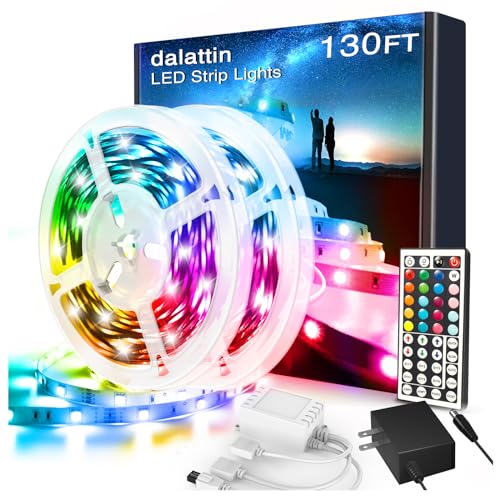 dalattin Led Lights for Bedroom 130ft RGB Led Strip Lights