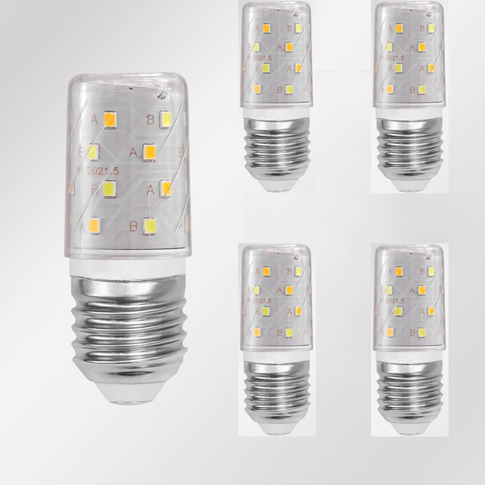 IOEDHW 5/10 Pack E27 LED Bulb, 18W LED Corn Light Bulb 180W Equivalent Tricolor Dimming 1800LM, Non-dimmable Flicker Free Ceiling Fan LED Corn Bulb For Indoor Outdoor Home Garage, 110V-220V