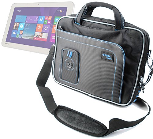 DURAGADGET Maletn con Diseo Innovador para Las Tablets Toshiba Encore 2 WT10 - A - 102 / WT10 - A - 106 / Satellite Mini Click - En Color Negro Y Azul