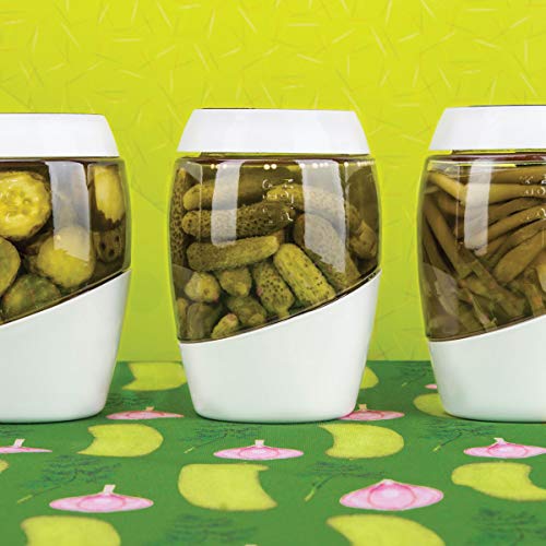 Mortier Pilon - Fermentation Kit with 2L Glass Fermentation Crock, Lid, Weight and 45 Recipe Book – Make Sauerkraut, Kimchi, Pickles Or Any Fermented Probiotic Foods - Thumbnail 2
