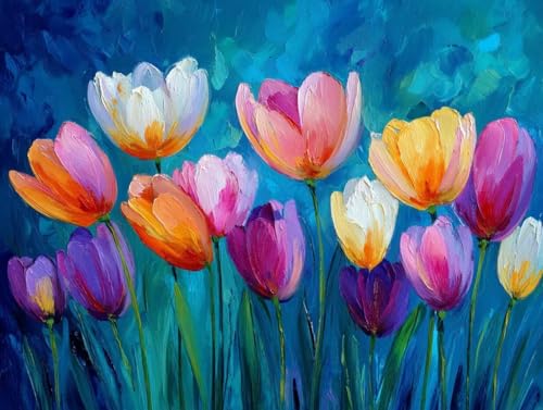 DIY  Lbg l q SҌ G ԃ`[bv ANG̋Zbgt 50x60cm hG XgX  v[g Mtg - |pIȑ̌ŊyށAiȃLoXƑN₩ȐFʁAW̓AbvAbNXʁA