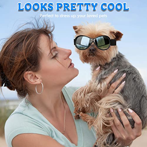 Outamateur Dog Goggles Dog Sunglasses Pet Glasses Pet Eyewear with Adjustable Strap for Travel Skiing Anti-Fog Dog Snow… - Image 5