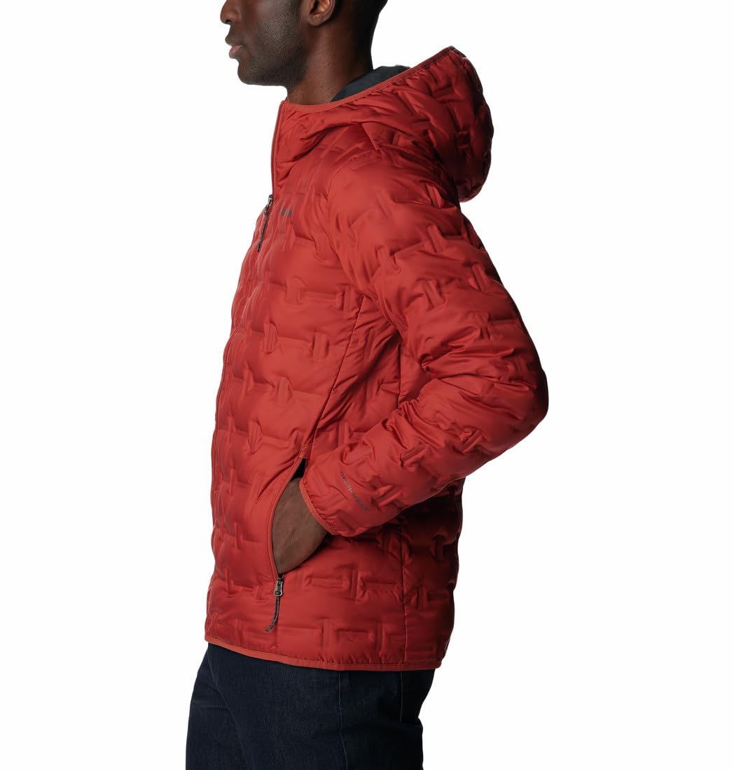 ColumbiaMen Omni-Heat Reflective Delta Ridge Hooded Hiking and Trekking Down Jacket