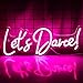 Produktbild Wanxing Lassen Sie uns tanzen Neon Zeichen Lassen Sie uns tanzen Neon Licht Zeichen Rosa Led Wort Licht Zeichen Neon Zeichen Hochzeit für tanzende Party, Bar Zubehör, Valentinstag, Geburtstagsfeier
