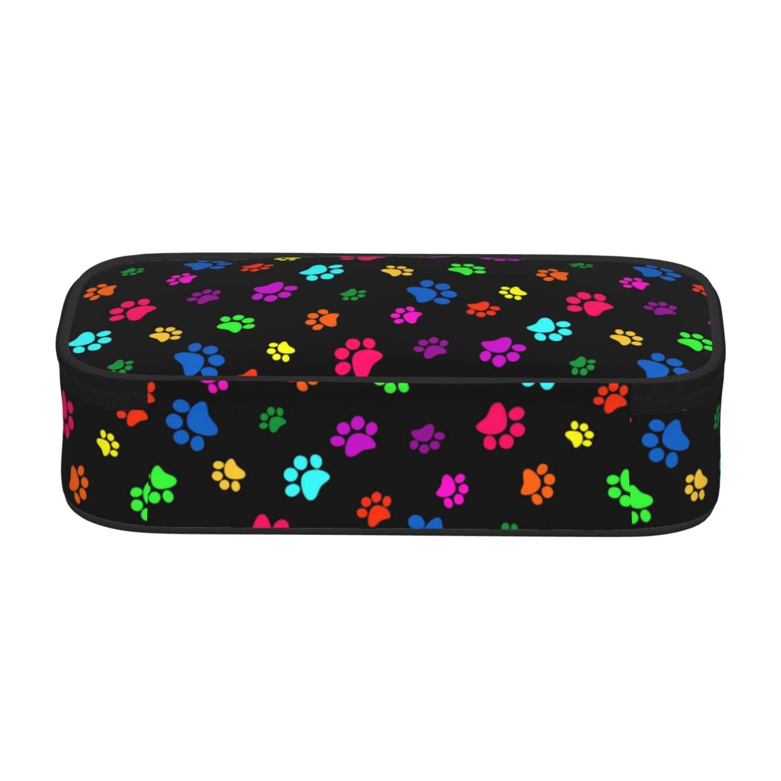 Perinsto Colorido estuche de lápices de patas de animales de perro de gran capacidad, caja de papelería, estuche para lápices, organizador de escritorio para la escuela, oficina, hogar, Patas de perro