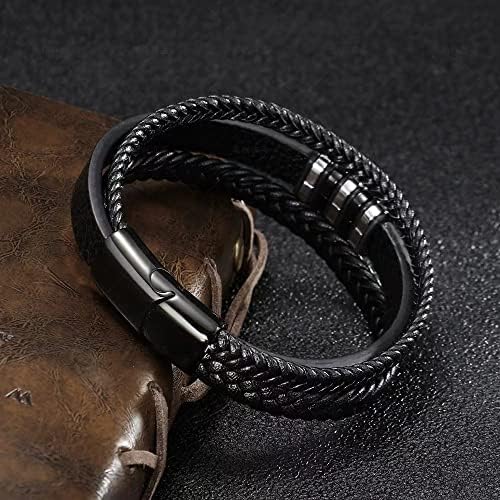 Pulsera de cuero trenzado para hombre 51pjJ1Elj6L. AC SR38. SL1000