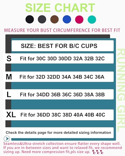 Image of RUNNING GIRL Sports Bras for Women 3Pack Strappy Bra