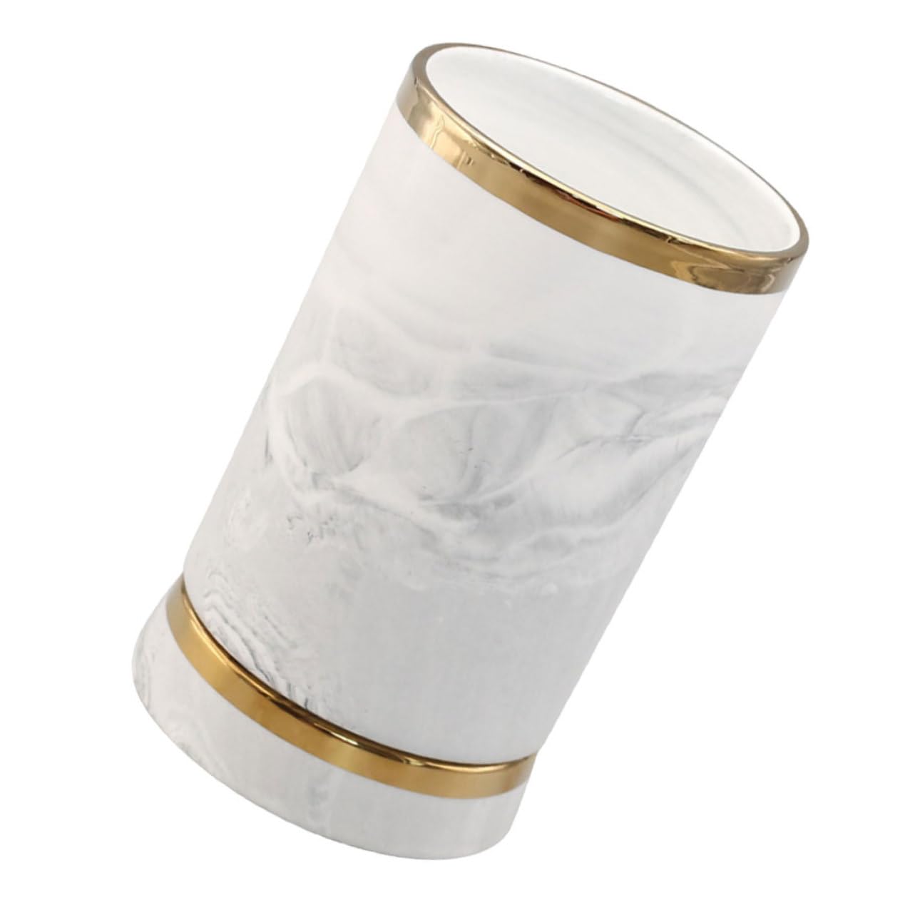 Portautensili da Cucina Porta Bacchette e Posate Moderno in Ceramica Finitura Effetto Marmo Design Decorativo , per Conservare Utensili in Cucina