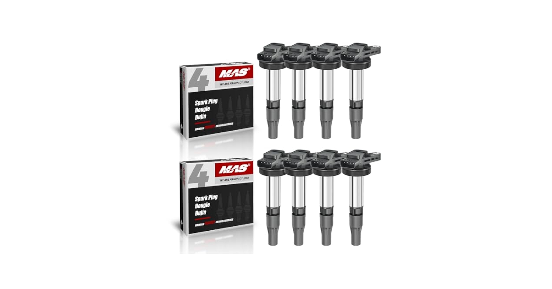 Amazon.com: MAS Set of 8 Ignition Coil Pack & Iridium Spark