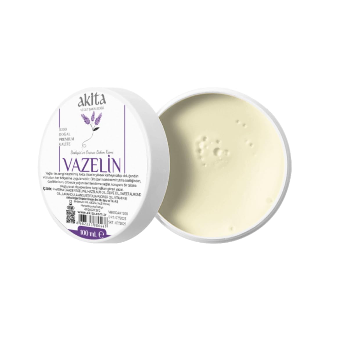 Akita Onarıcı Ve Besleyici Vazelin Lavanta 100mL