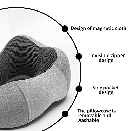 Newaner Comfy Coussin De Voyage Coussin Avion Coussin Voiture Oreiller De Voyage A Memoire De Forme Coussin De Voyage Oreiller De Voyage Coussin Voyage Adulte Gris