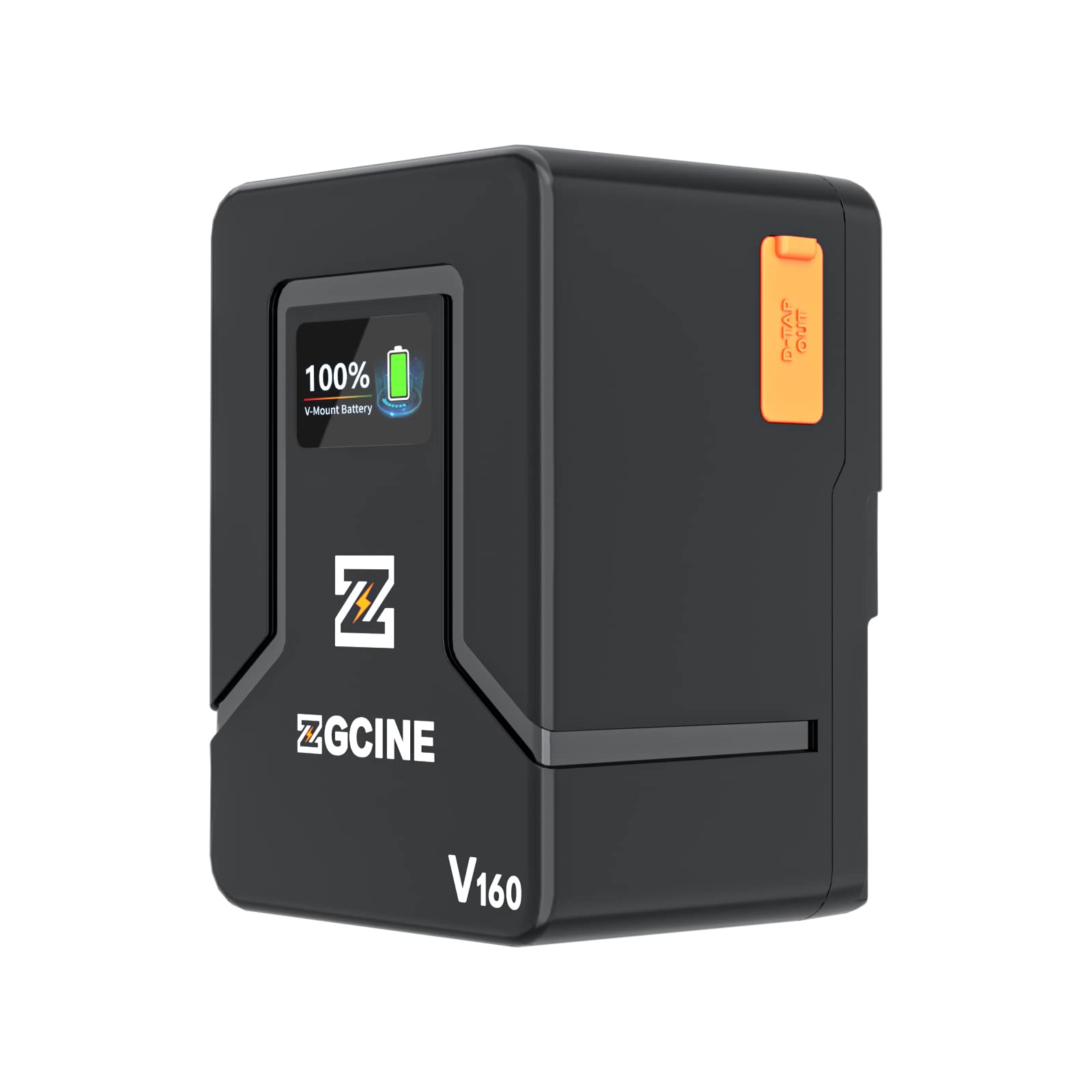 ZGCINEZG-V160 142Wh V-Mount Battery,14.8V 9600mAh V Lock Battery with one BP,Double D-tap,Double USB-C Ports,Support PD Fast Charging for Cinema Camera/Camcorder/LED Light/DSLR/Smartphone/Tablet