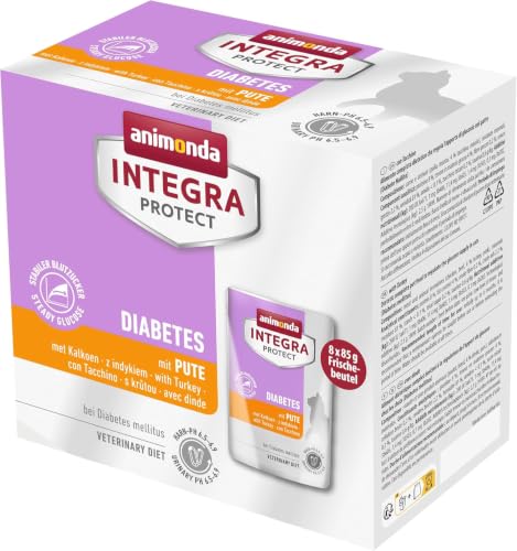 animonda INTEGRA PROTECT Katzenfutter nass Diabetes mit Pute (8 x 85g)