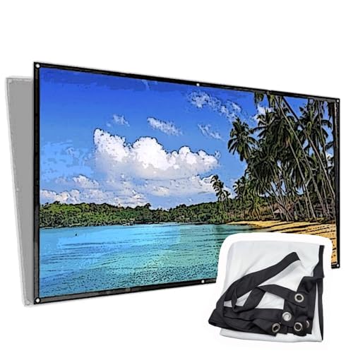 Pantalla de proyección 120" 4:3 plegable para cine en casa miniatura 1