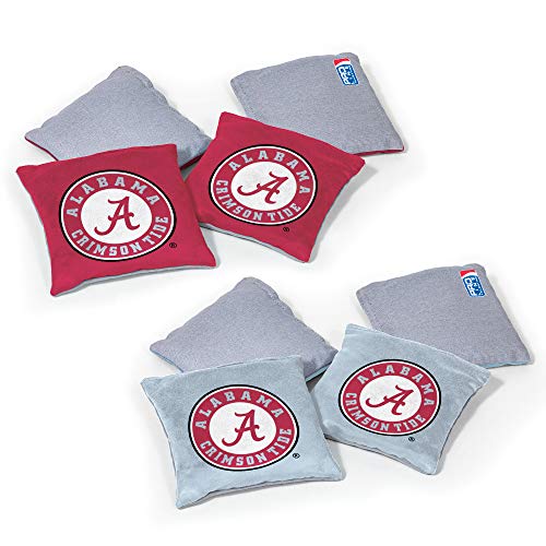 Image of NCAA College Dual Sided Bean Bags by Wild Sports, 8 Count, Premium Toss Bags for Cornhole Set - Great for Tailgates, Outdoors, Backyard