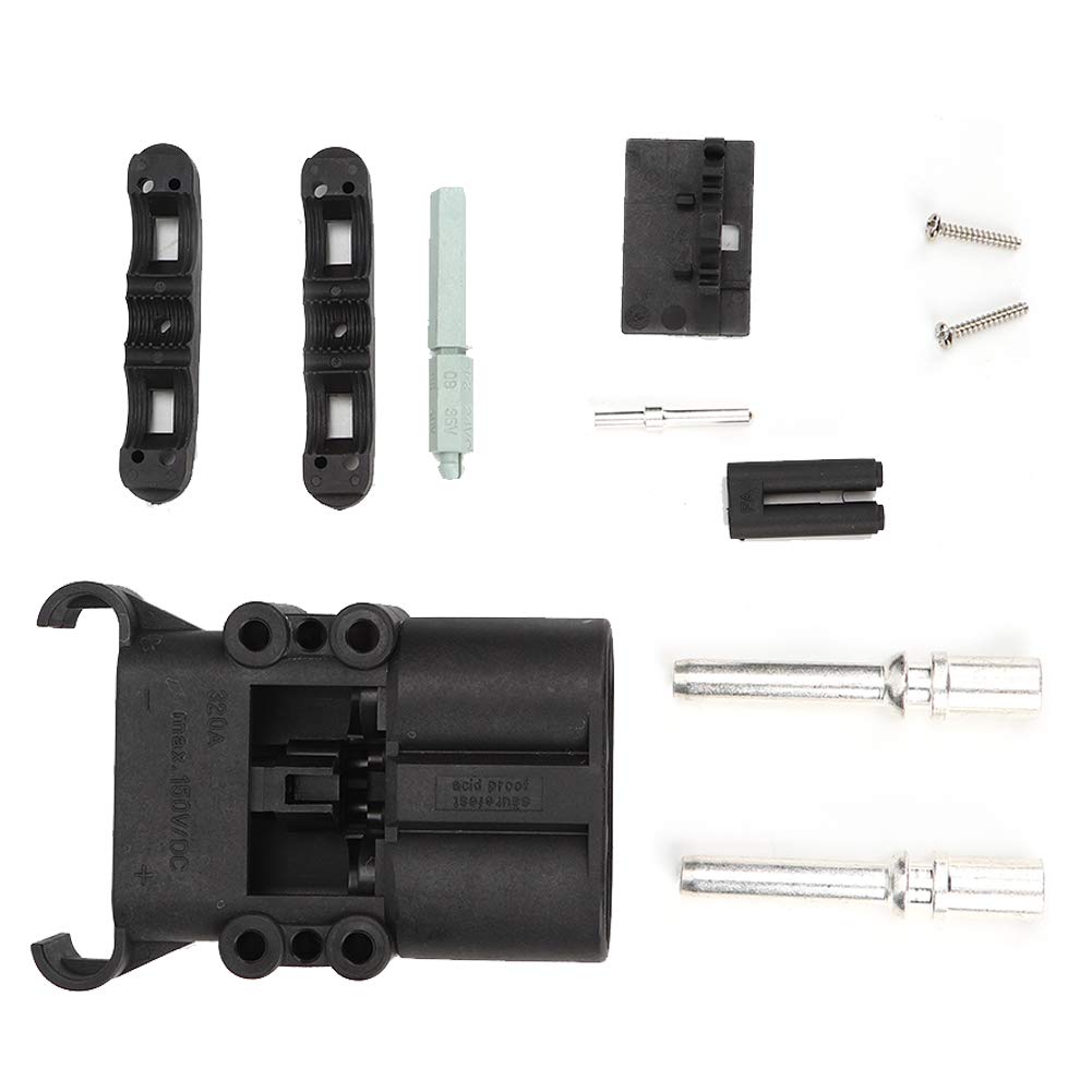 Connettore della Batteria del Carrello Elevatore, Connettori del Cavo a Connessione Rapida 320a DC 150V Connettore del Carrello Elevatore Maschio Connettore del Cavo di Ricarica del Veicolo Elettrico