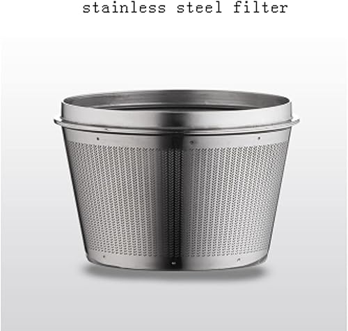 Miniatura 3 de JITEM Cafetera - Gotero de vidrio para café y té, cafetera con filtro de acero inoxidable de flujo de agua ajustable para café o té