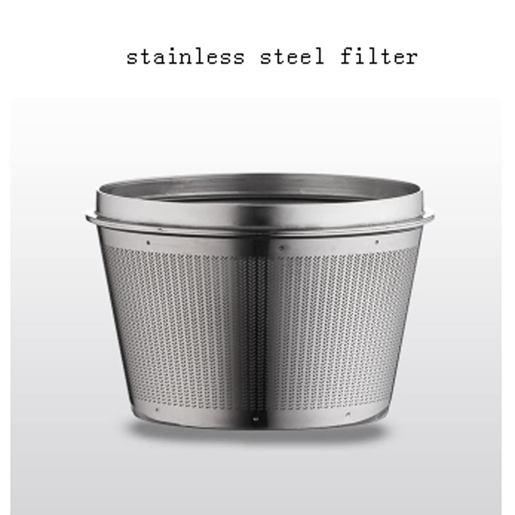JITEM Macchina da caffè in vetro con gocciolatore freddo per caffè e tè, con flusso d'acqua regolabile, filtro in acciaio inox per caffè o tè