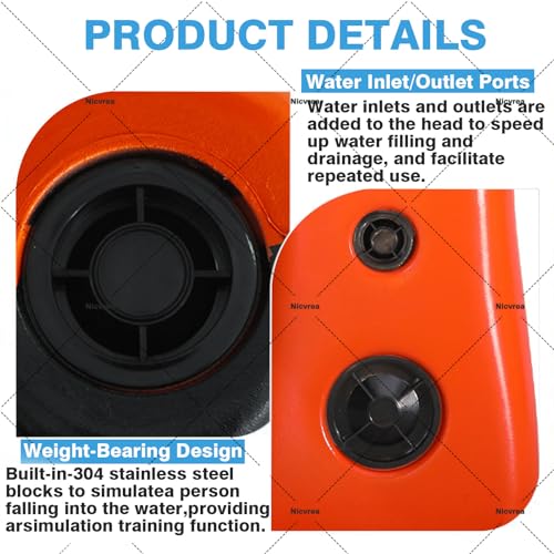 Muñeco Entrenamiento Rescate Acuático Ajustable 17.6 lb miniatura 5