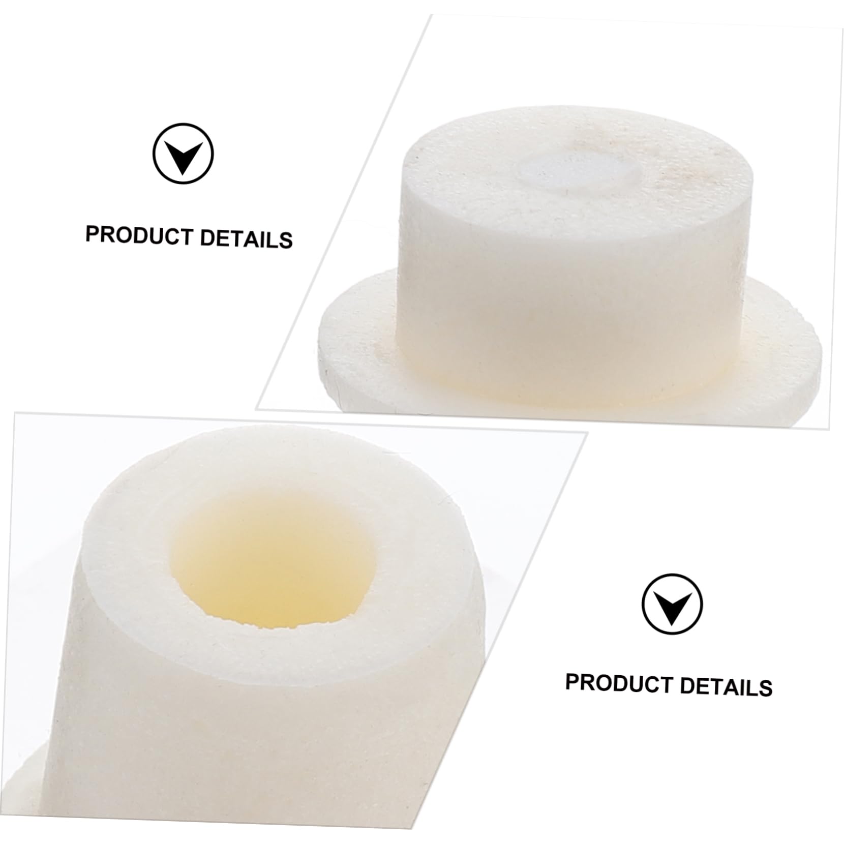 ULTECHNOVO 5 Pezzi Tappo Bottiglia in Silicone Beige, Tappo di Tenuta Resistente al Freddo e Non Corrosivo, Forma Rotonda per Provetta e Laboratorio