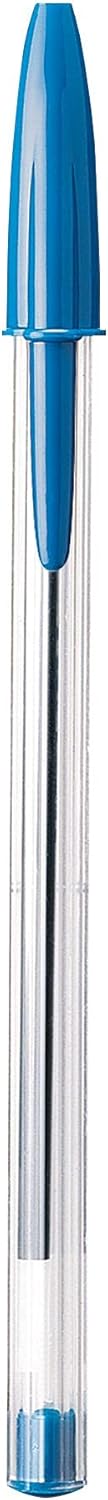 BIC Cristal Xtra Smooth Ballpoint Pen, Medium Point (1.0mm), Blue, 10-Count (Pack of 12)