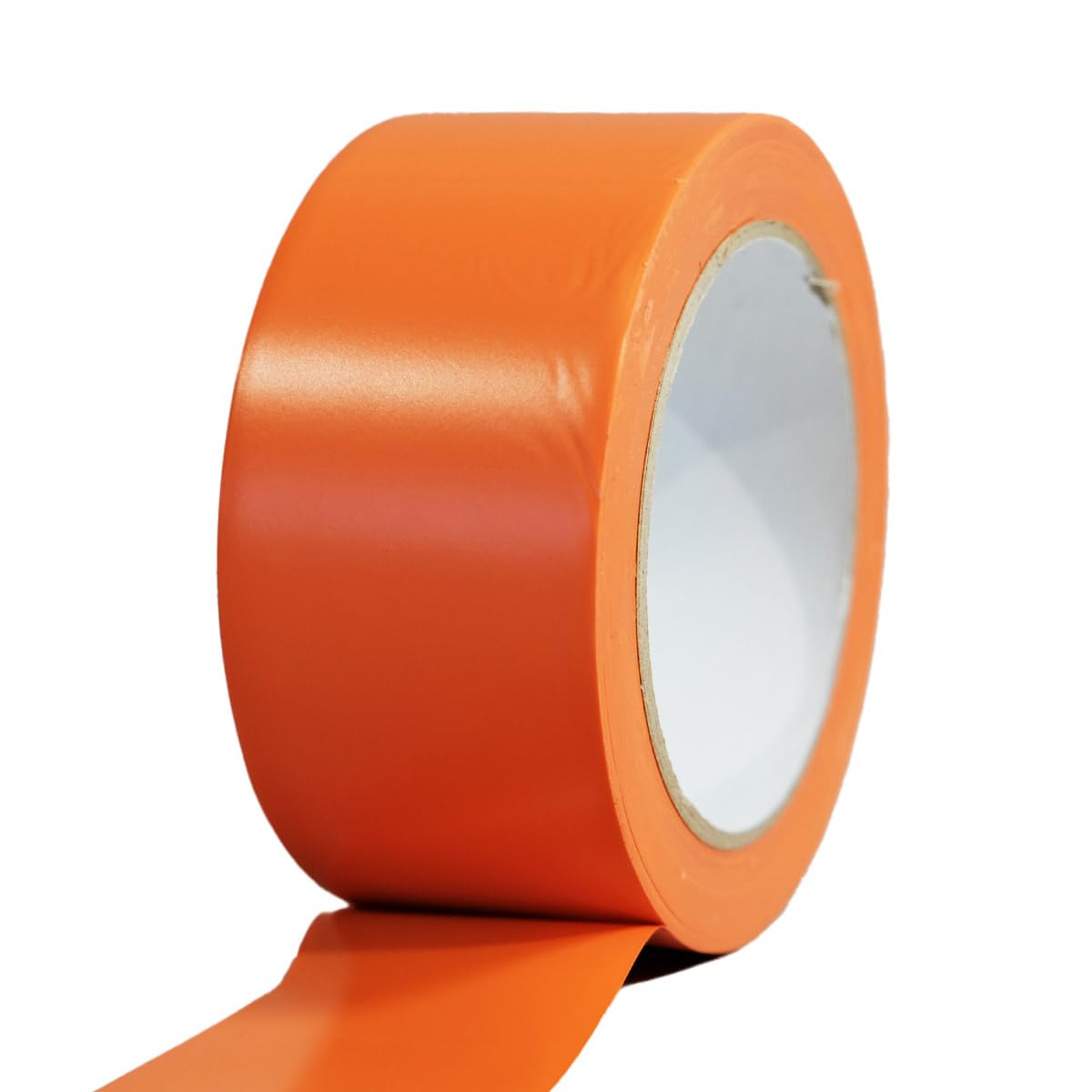 Tecplast Lot de 6 Rubans adhésifs PVC orange 50 mm x 33 m - Rouleau adhésif de chantier