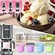 4 Stück Creami Behälter für Die Ninja Creami, 16oz Behälter für Ninja Creami-Eismaschine, Creami Becher mit 5 Löffel Eisbehälter für Speiseeis, Eismaschine Creami Zubehör für NC299, NC300, NC301 Serie
