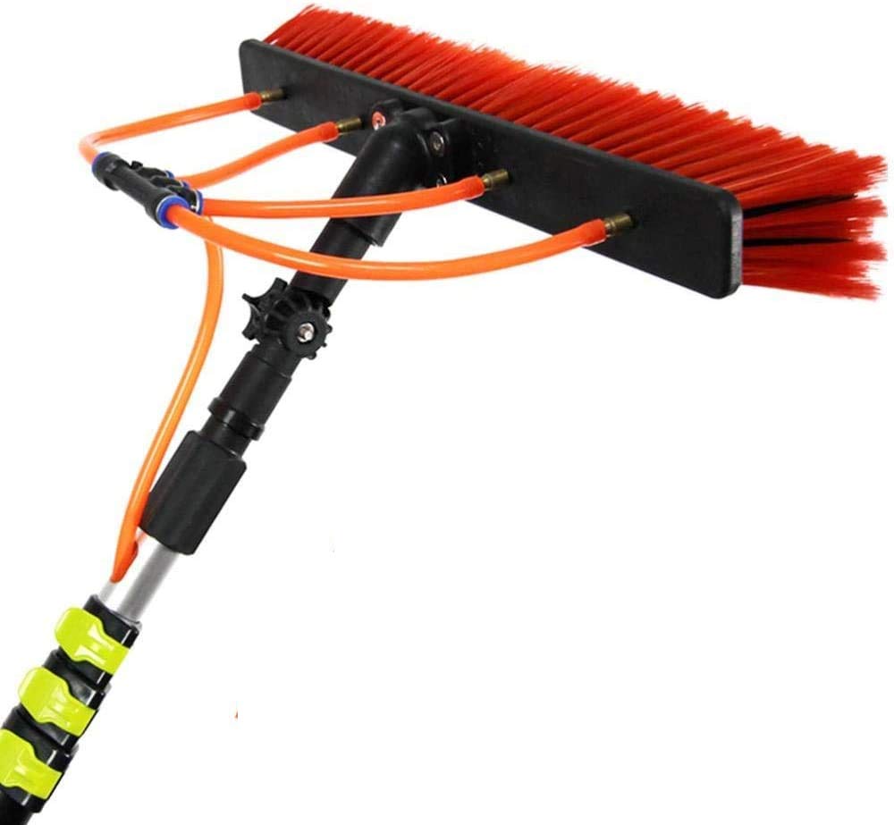 YQ&TL Perche Tige Télescopique Brosse de Nettoyage Solaire Panneaux Fenêtre Nettoyage Kit,3.6M-11M pour Nettoyage Panneaux solaires, Bâtiments De Grande Hauteur Et Les Gros Véhicules 3.6m