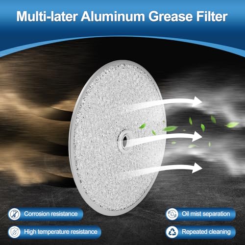 Ventilador Extractor de Pared de 6 Pulgadas, 80 CFM, 4.0 Sones, con Filtro de Grasa de Aluminio, para Baño, Modelo 512M miniatura 5