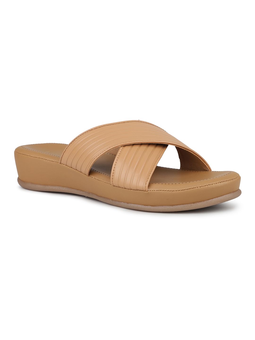 inc.5 Women Beige Casual Solid Round Heeled Mules-picture-26