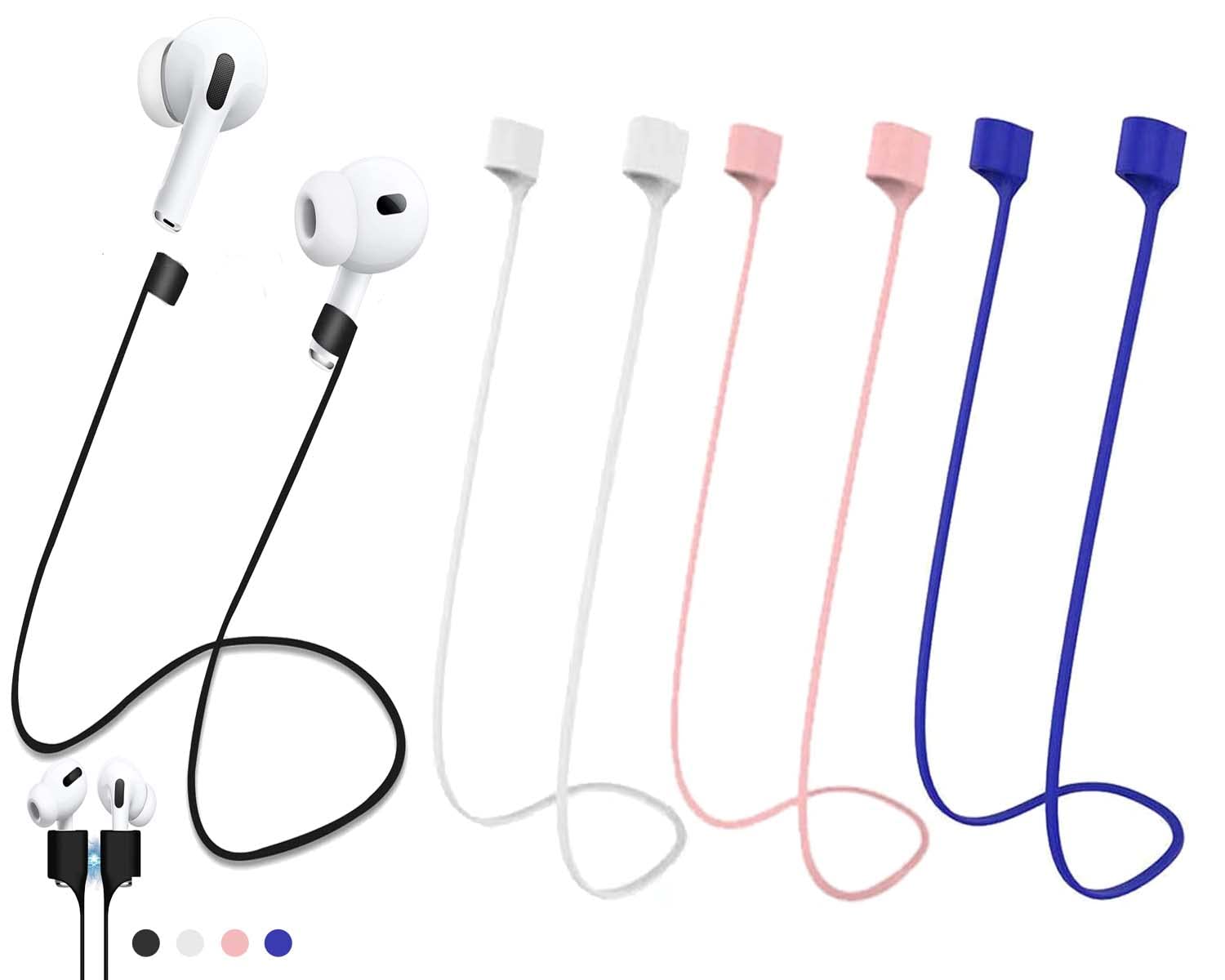 2 Ganchos De Silicona Para AirPods Pro | Sujeciones Anticaídas Para Deporte Y Uso Diario