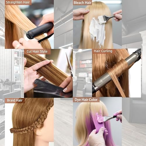 mannequin head human hair 2434 100 human hair mannequin headcosmetology mannequin head doll head for hair styling hairdresser manikin head with free clamp holderblonde