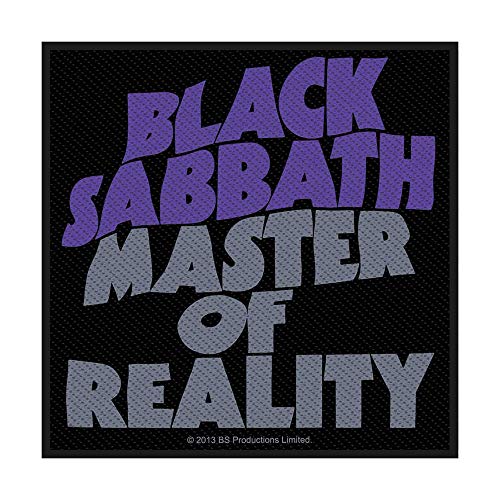 Black Sabbath Men's Master Of Reality Woven Patch Black