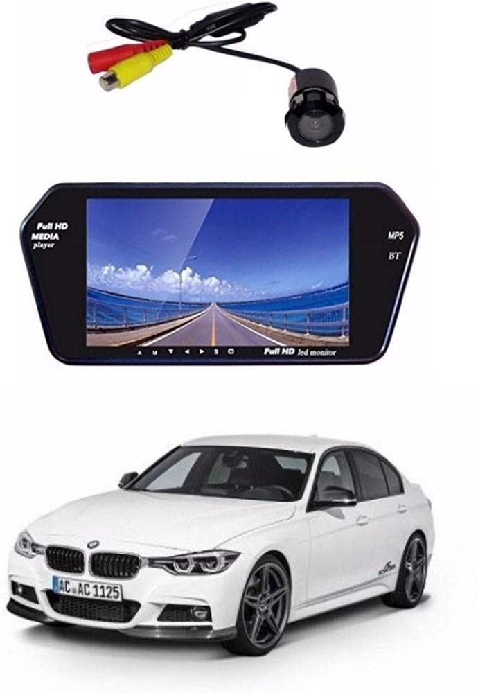 Auto Garh Rear View 7 Inch Bluetooth Monitor & Camera for 4 Series Black Led (17.5 cm) (WBT7S8A)