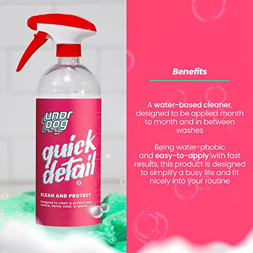 Limpiador Hidrofóbico Quick Detail en Spray para Vehículos 32oz miniatura 3