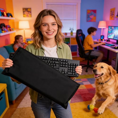 Sac pour clavier d'ordinateur 53 * 28 Cm : la solution pour ranger et protéger votre bureau - 6