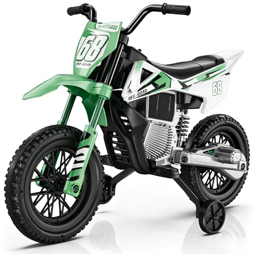 JOYSTROLL 12V Kids Motorcycle, 2x25W Ride on...