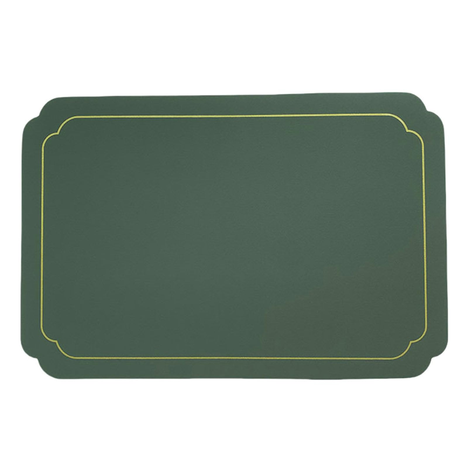 Salvamanteles de cocina rectangulares, juego de 6 manteles individuales americanos de cocina de color liso rectangular manteles individuales de piel antideslizante, resistentes al calor, gris