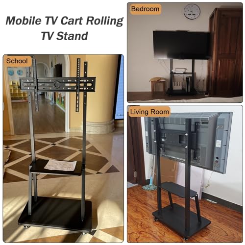 Soporte rodante para TV ajustable de hierro pesado miniatura 3